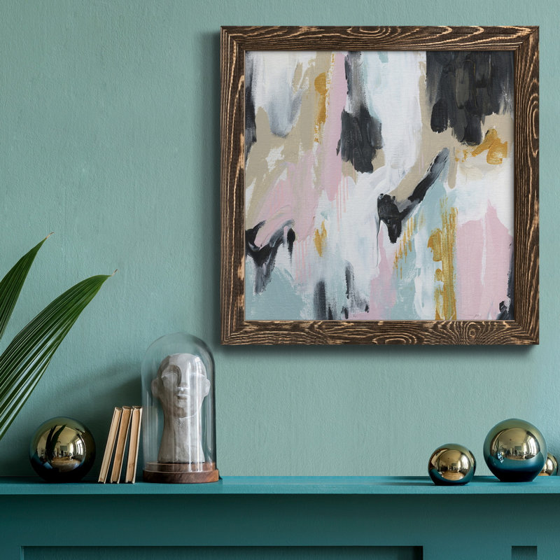 Rustic Arrangement - Peinture sur toile encadrée, H 20 po x l 20 po x P 1,5 po, Cadre noyer