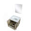 Meuble-lavabo de salle de bain 24 po X P 20 po D, plateau en marbre de culture et Miroir