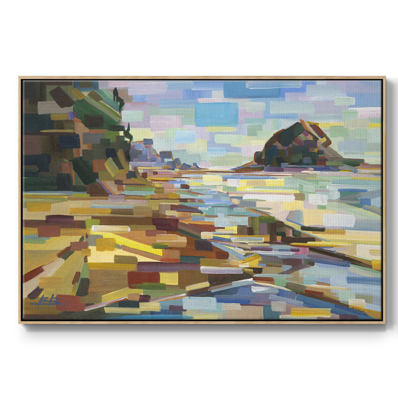 Best Coast, reproduction d'art sur toile encadrée, H 25 po x l 37 po x P 2 po, Toile naturelle avec cadre flottant