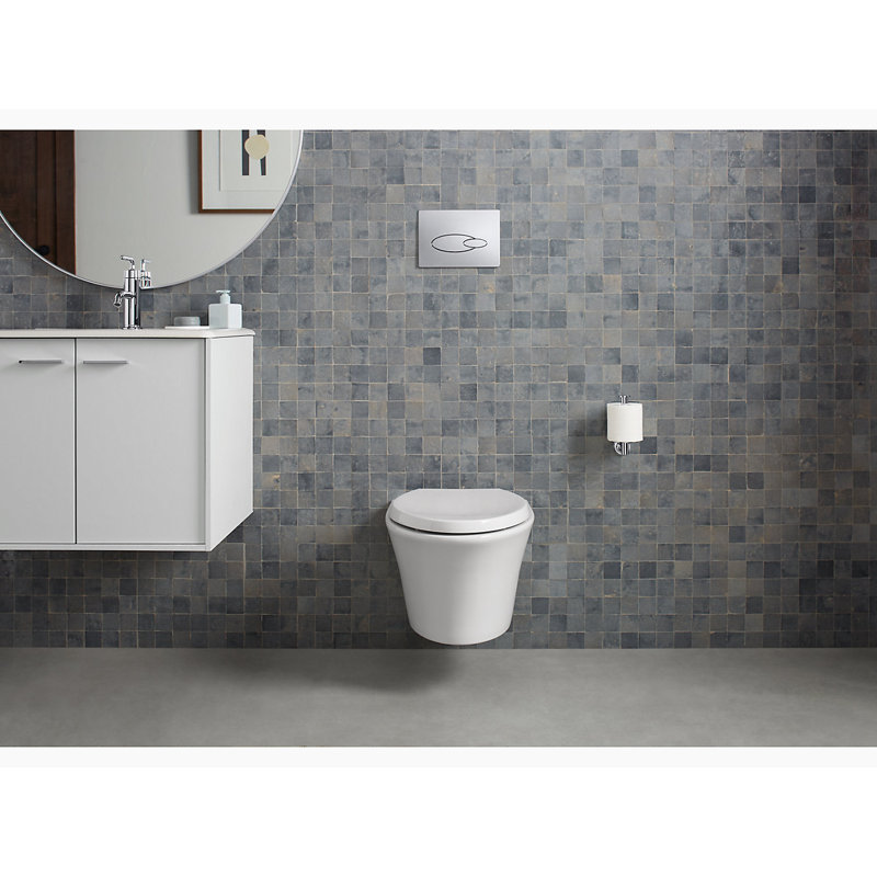 Veil® 1.6 gbf Elongated Wall Hung Toilets (Seat Included), Almond
