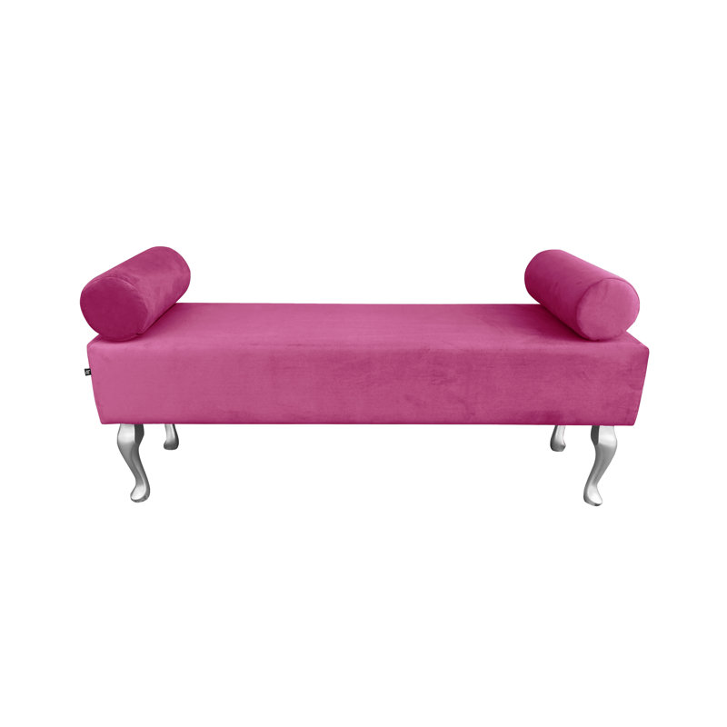 Upholstered Bench, Pink