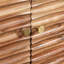Buffet naturel - Armoire de rangement à 3 portes en bois de 57,17 po de largeur x 16,01 po de profondeur et 32,72 po de hauteur avec finition qui ajoute du caractère à votre pièce