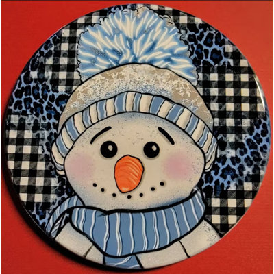 Joli ornement en forme de bonhomme de neige des Fêtes