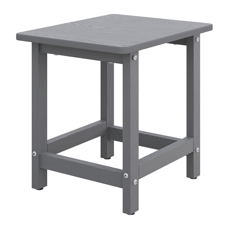 Table d'appoint extérieure Hdpe, Gris