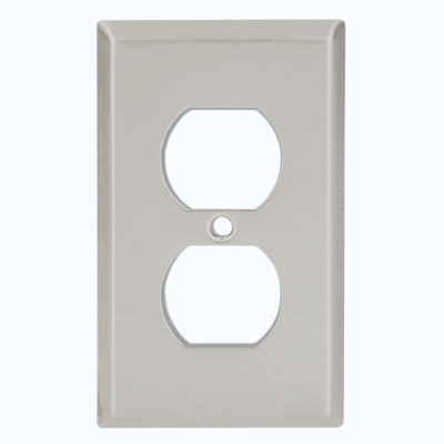 No Subject 1 - Gang Duplex Outlet Standard Wall Plate