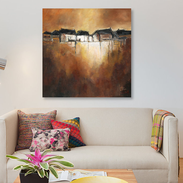 «Restful Scene III», impression sur toile, H 12 po x l 12 po x P 0,75 po, Toile tendue, Pas de tapis