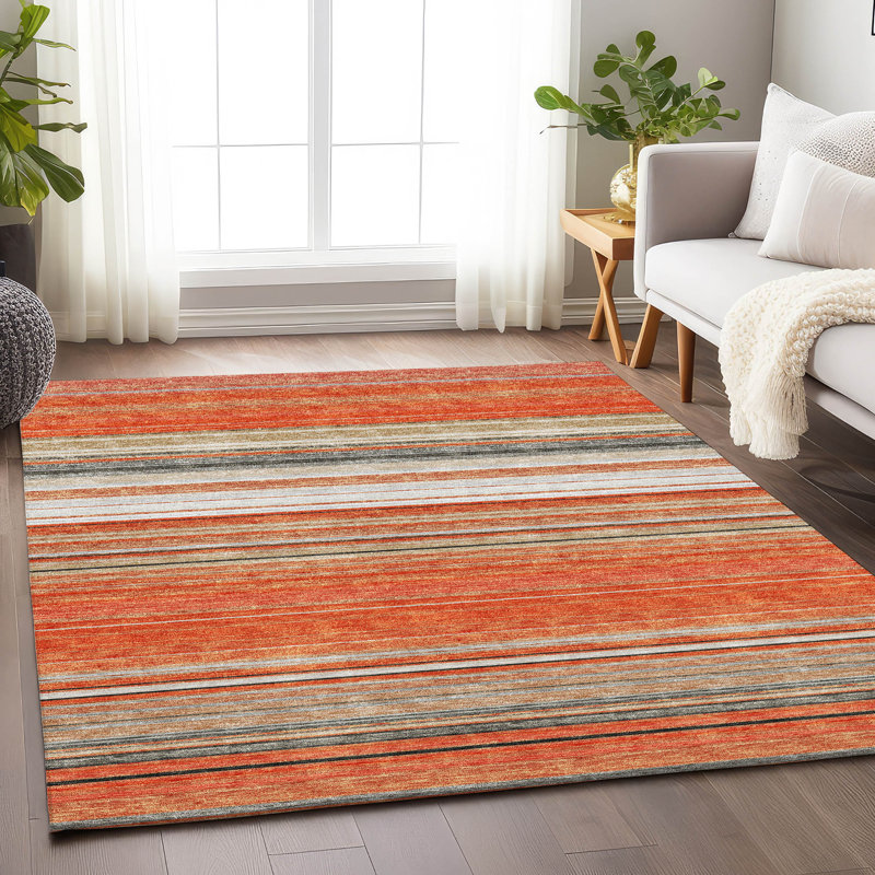 Tapis corail Prisco lavable à la machine de qualité supérieure, Rectangle 10 pi x 14 pi