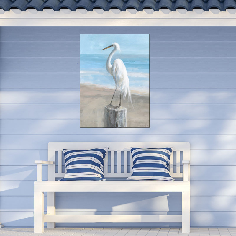 Egret Portrait All Weather Art d'extérieur
