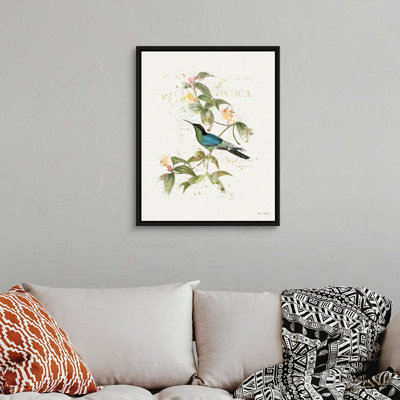 Colibri coloré, art mural sur toile IV