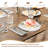 79 Inches Dining Table for 6-8, Kitchen Table with Iron Legs, Waterproof Scratch-Resistant , 300Lbs Capacity, Retro Brown-124029308-124029306