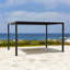 13 pi. L 10 pi. Pergola en aluminium avec toit à persiennes réglable