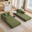 Canapé-lit modulaire convertible pour petits espaces, aucun assemblage requis, revêtement en velours côtelé avec accoudoirs amovibles et structure de forme fixe-2056349515