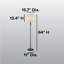 Lampe sur pied à charte traditionnelle à intensité variable Charte-1570656337