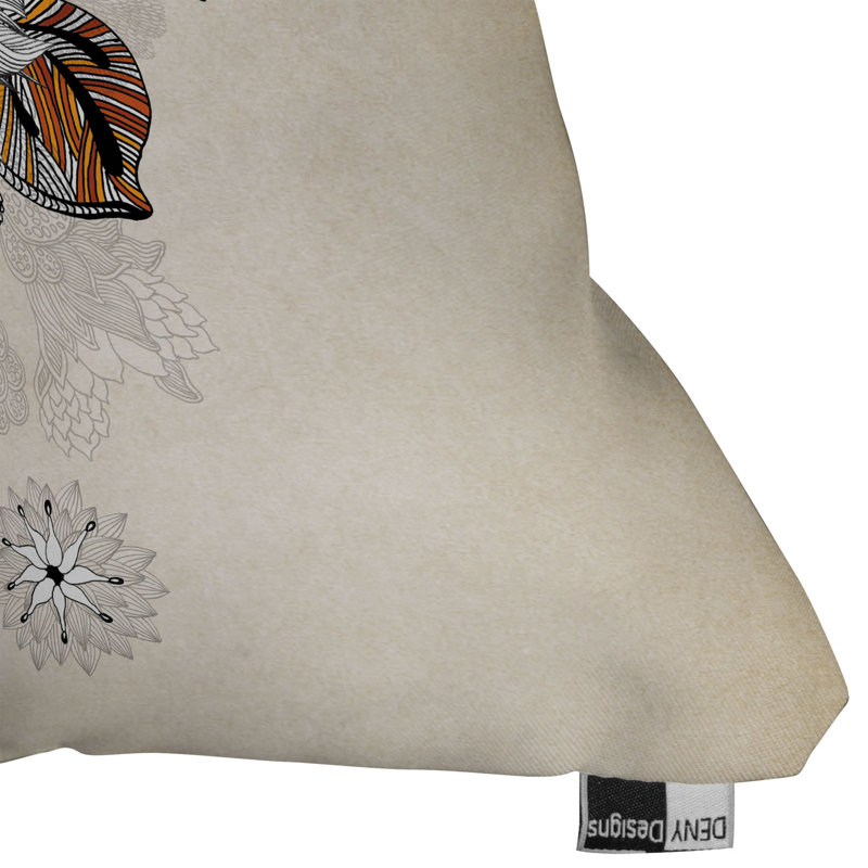 Floral Throw Pillow, 16" x 16"