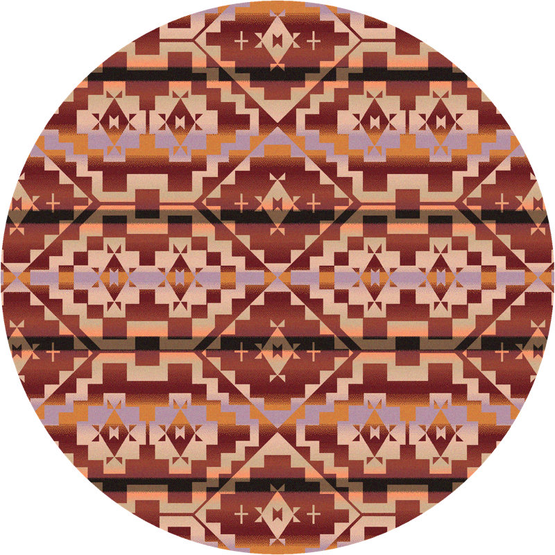 Tapis à motif de style sud-ouest Menik, Rectangle 7 pi 8 po x 10 pi 9 po