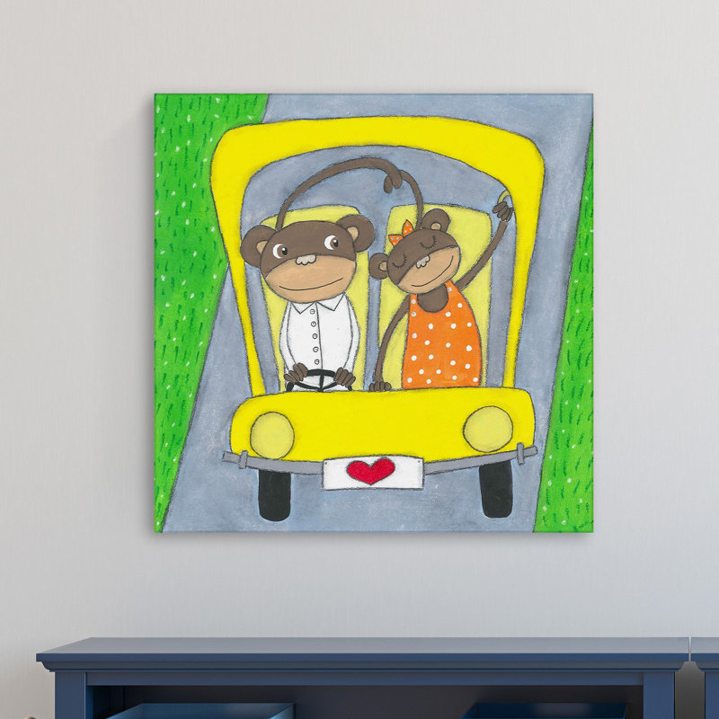 «Monkeying Around», reproduction sur toile tendue, H 40 po x l 40 po x P 1,5 po