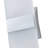 1-Light Dimmable LED Wall Light, Silver Metal, Acrylic, 6000K Cool White, ETL Listed