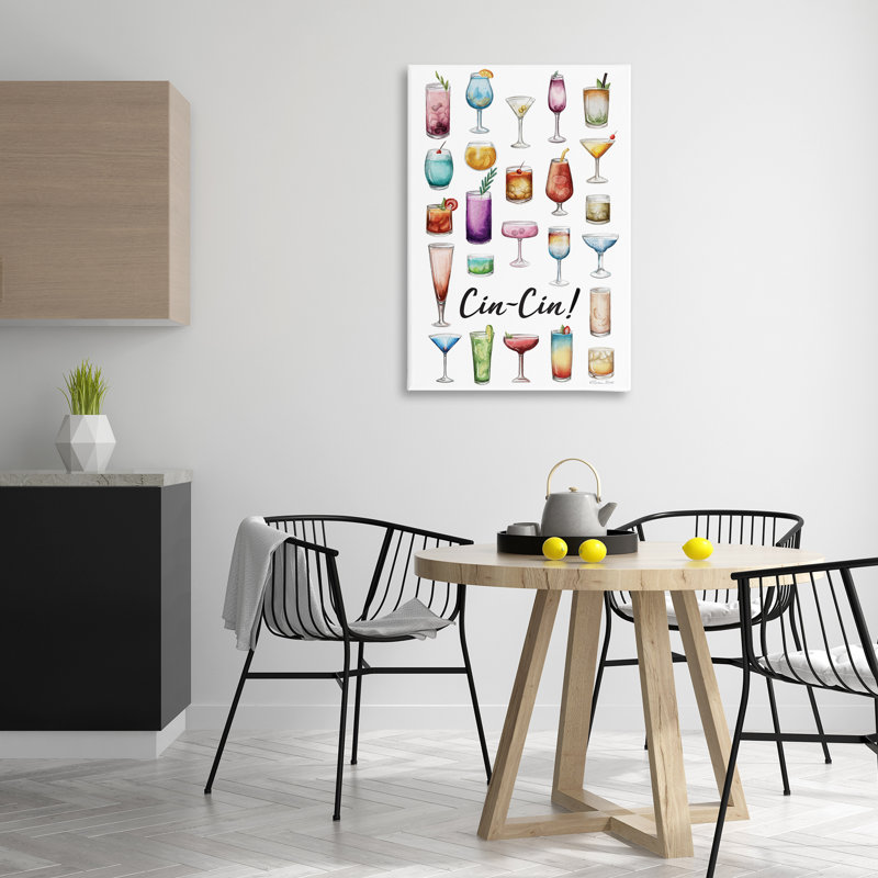 «Cin-Cin Tropical Drink Collage», art mural par Susan Ball, H 36 po x l 24 po