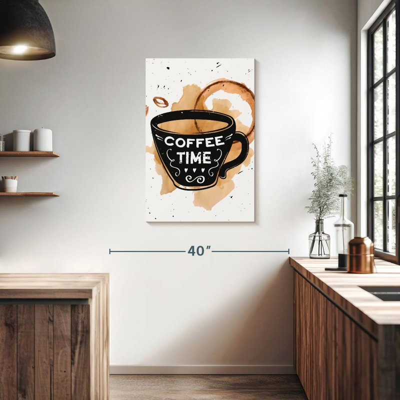 C'est l'heure du café, H 36 po x l 24 po