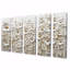 Orchidée blanche jardin de branches II - Art mural fleurs sauvages - Art mural traditionnel pour le salon 5 pièces-1101507039
