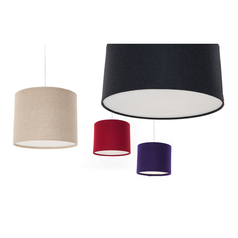 Kobe Drum Pendant Shade, 13.8" H x 31.5" W x 31.5" D, Black