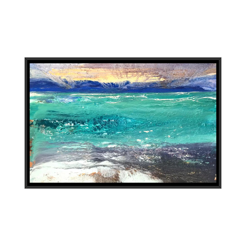 « cap dantibes i », impression sur toile, H 18 po x l 26 po x P 1,5 po, Toile avec cadre flottant noir, Pas de tapis