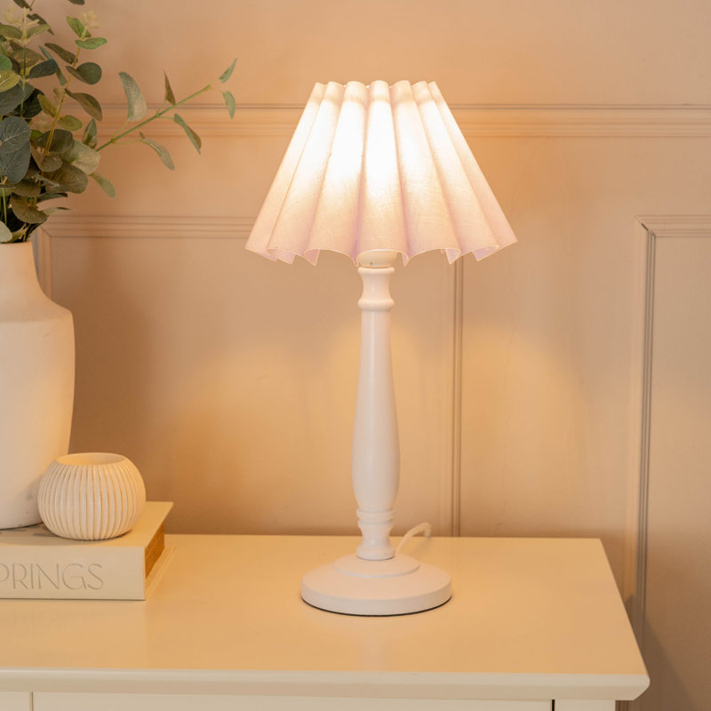 Rusne Table Lamp, White, Yes, Lilac
