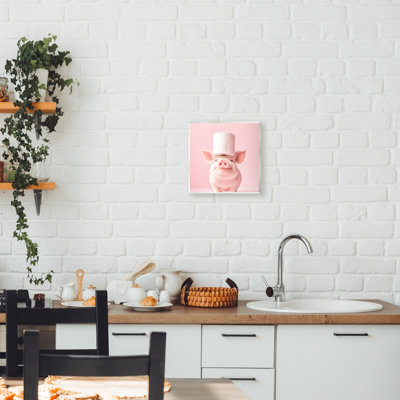 Plaque de papier toilette rose Silly Piggy, design par Heidi Kuntz