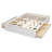 Queen Size Platform Bed Frame With 4 Storage Drawers And Hydraulic Lift Footboard Storage, No Headboard, Modern Space-Saving Design-Antique White-2049631319