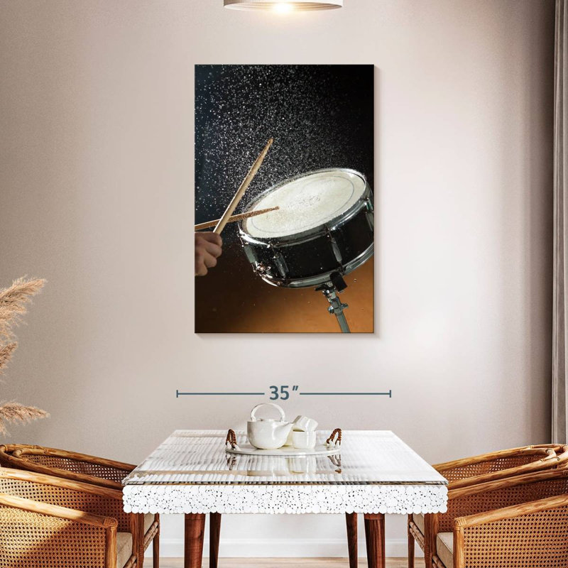 Abarca Snare Drum Water Splash, 45" H x 30" W