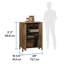 Armoire de rangement à 2 portes en pin