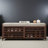 43" Distressed Shutter Storage Bench, Entryway Storage with Storage-569099702