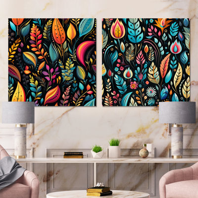 Joachim - Abstract Tile Wall Art Prints Set Of 2