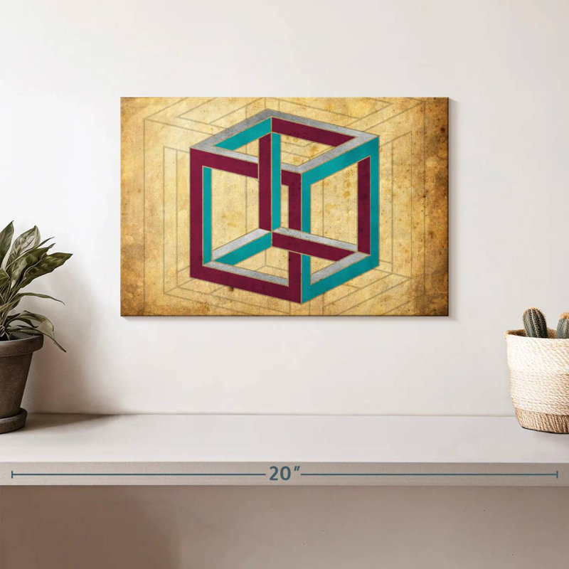 Avery Geometric Cube Illusion