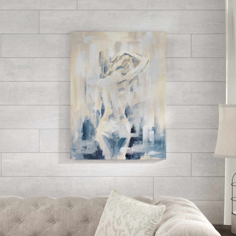 Délicat après-midi I par Janice Sadler - Peinture, 40 po x l 30 po x P 1,5 po, Plexi