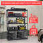 Étagère de garage 48 po x 18 po x 72 po, tablettes de rangement robustes, capacité de 2 500 lb, étagère en métal réglable, 5 tablettes industrielles pour atelier de sous-sol