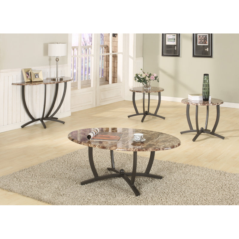 Ensemble de tables basses 3 pièces Leonard