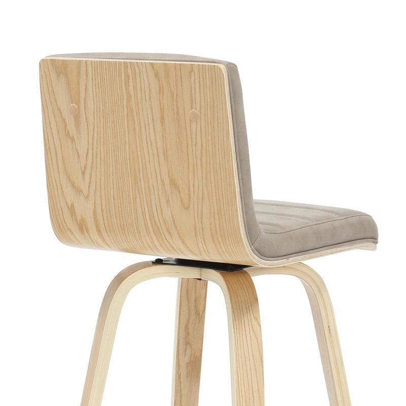Werth 39,5 po H Ensemble de 2 tabourets de bar en taupe vintage, 39.5", Taupe