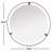 Knodara Metal Flat Wall Mirror