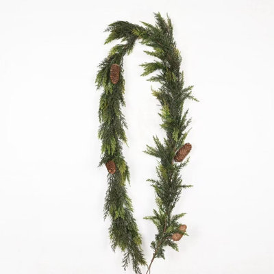 72" L Artificial Pinecone Christmas Garland