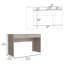 Bureau d'ordinateur avec deux tiroirs pour le bureau personnel-1676563061