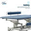Table de thérapie haute-haute avec rembourrage antimicrobien Elite-Line 550 lb avec rails latéraux rembourrés