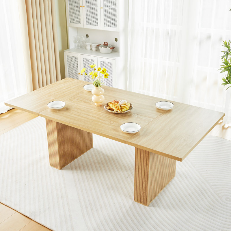 Corenda Rectangular Dining Table, Natural