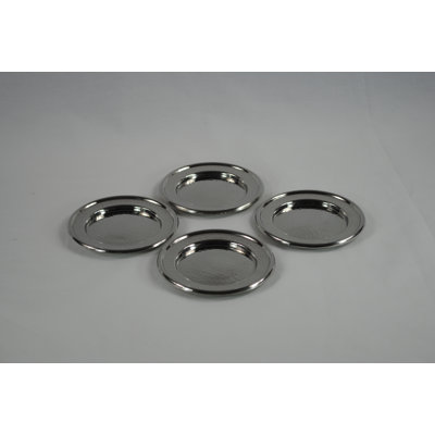 Ensemble de 4 sous-verres ronds martelés