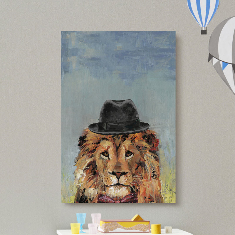 «Adelaide Jazzy Lion», reproduction sur toile tendue, H 12 po x l 8 po x P 1,5 po