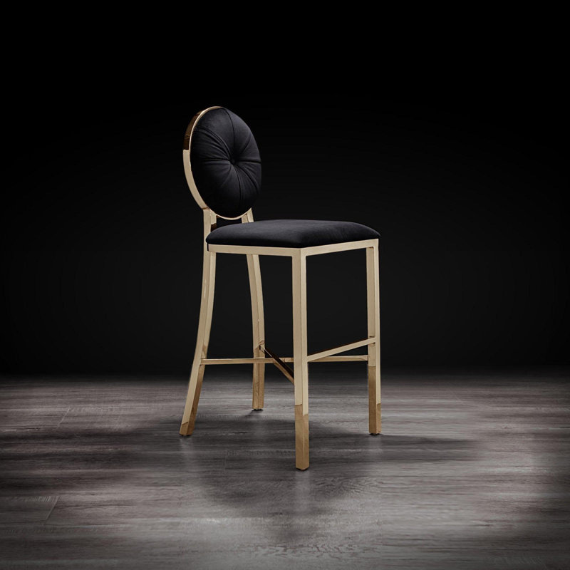 Tabouret Regina, Noir