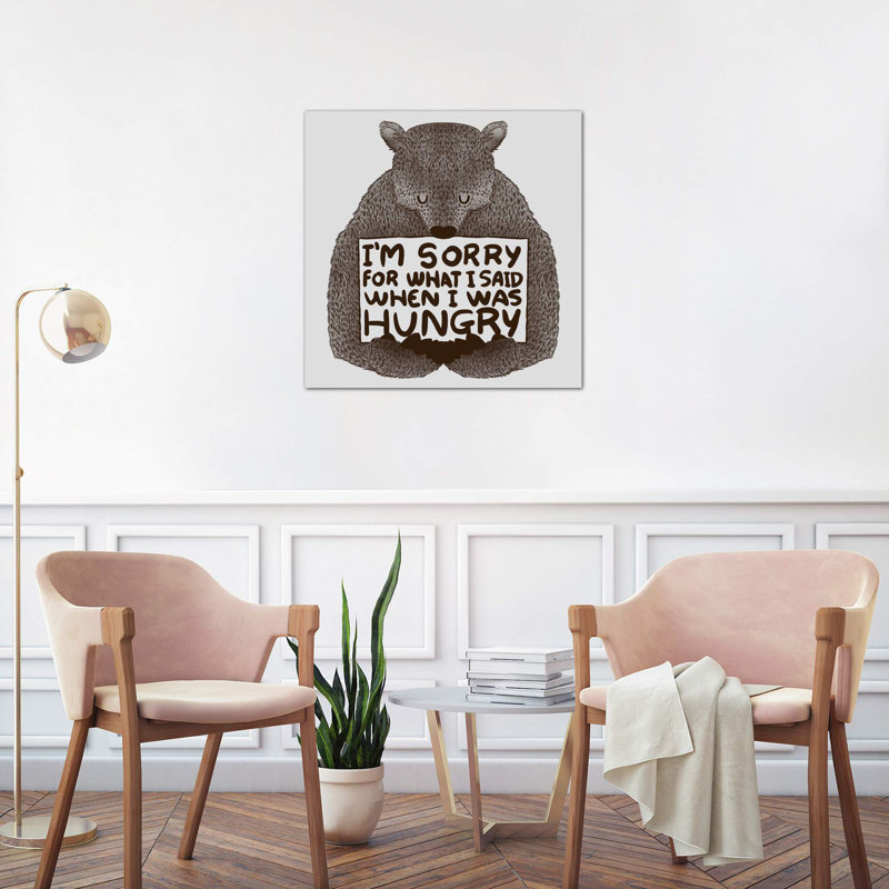 I'm Sorry For What I Said When I Was Hungry by Tobias Fonseca - Wrapped Canvas Print, 45.72 cm H x 45.72 cm W x 1.91 cm D
