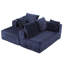 Canapé modulaire de 95 po avec méridienne en forme de L, conception à quatre places sans os-70409122-70409133