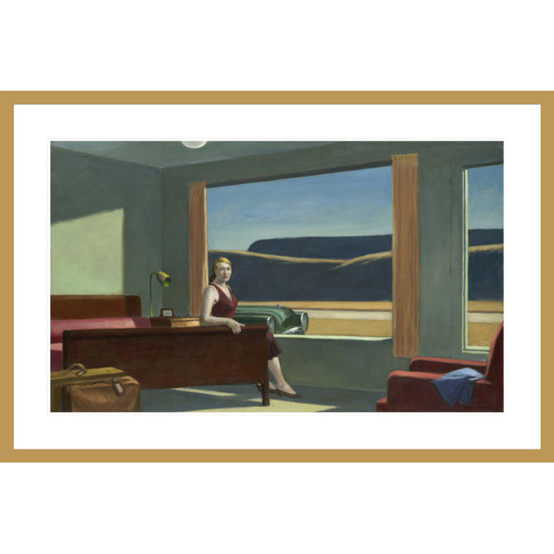 Western Western par Edward Hopper - estampe numérique encadrée, H 27,86 po x l 41,5 po
