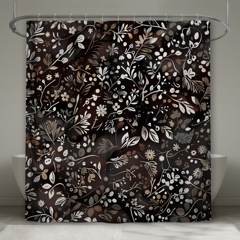 Rideaux de douche Floral Botanical Illustration, L 70 po x H 72 po